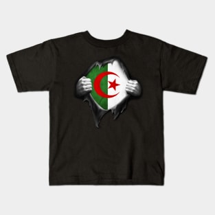 Algeria Flag Algerian Roots DNA Pride Gift Kids T-Shirt